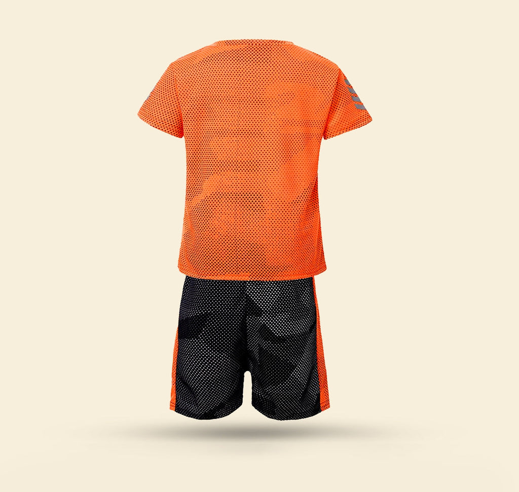 Boys Orange Sportswear Two Piece Sets Sets