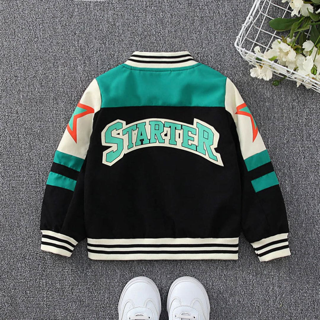 Boys Printed Varsity Jacket Coats & Jackets   