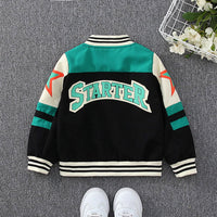 Boys Printed Varsity Jacket Coats & Jackets   