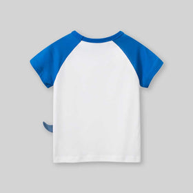 Boys Dinosaur Graphic Raglan Sleeves T-Shirt Tshirts   