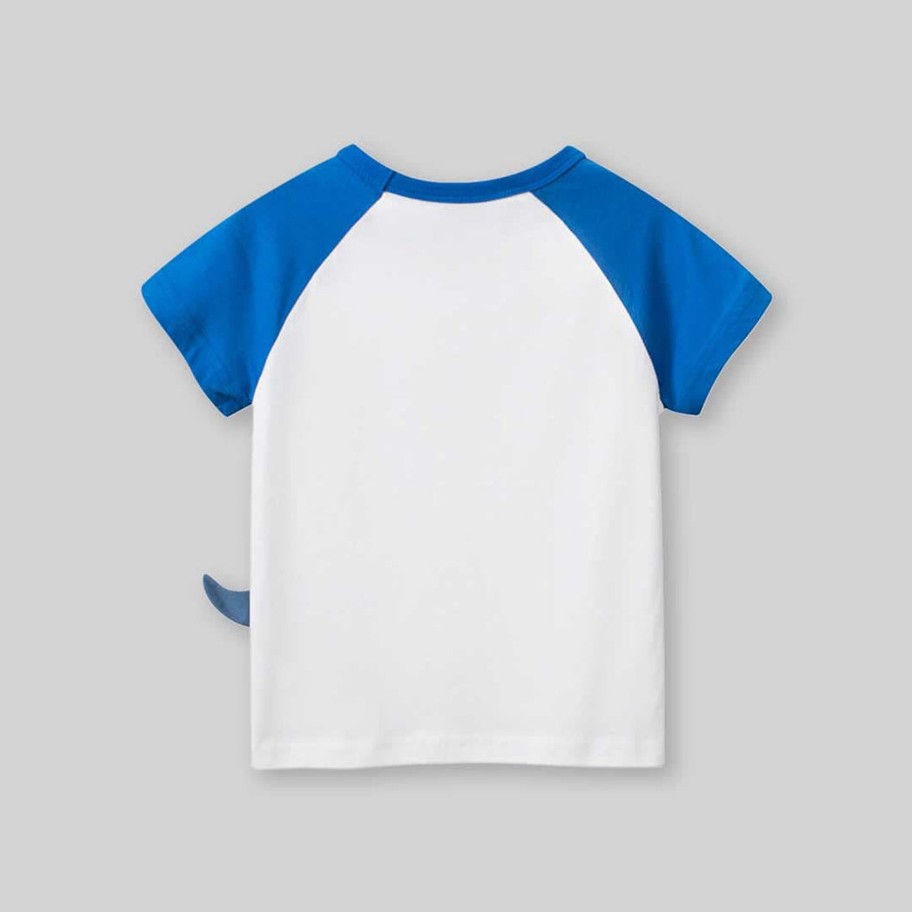 Boys Dinosaur Graphic Raglan Sleeves T-Shirt Tshirts   
