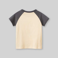 Boys Cartoon Graphic Print Raglan Sleeves T-Shirt Tshirts   