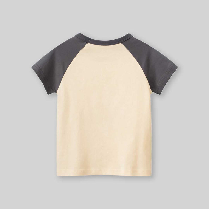 Boys Cartoon Graphic Print Raglan Sleeves T-Shirt Tshirts   