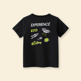 Boys Typography Print Short Sleeves T-Shirt Tshirts   