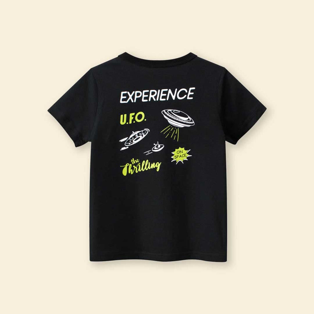 Boys Typography Print Short Sleeves T-Shirt Tshirts   