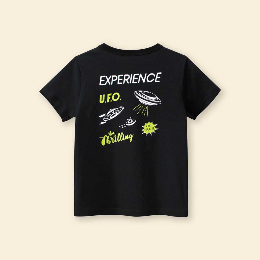 Boys Typography Print Short Sleeves T-Shirt Tshirts   
