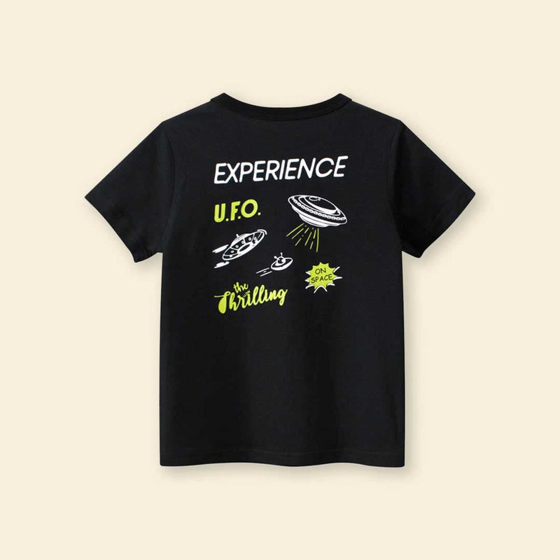 Boys Typography Print Short Sleeves T-Shirt Tshirts   