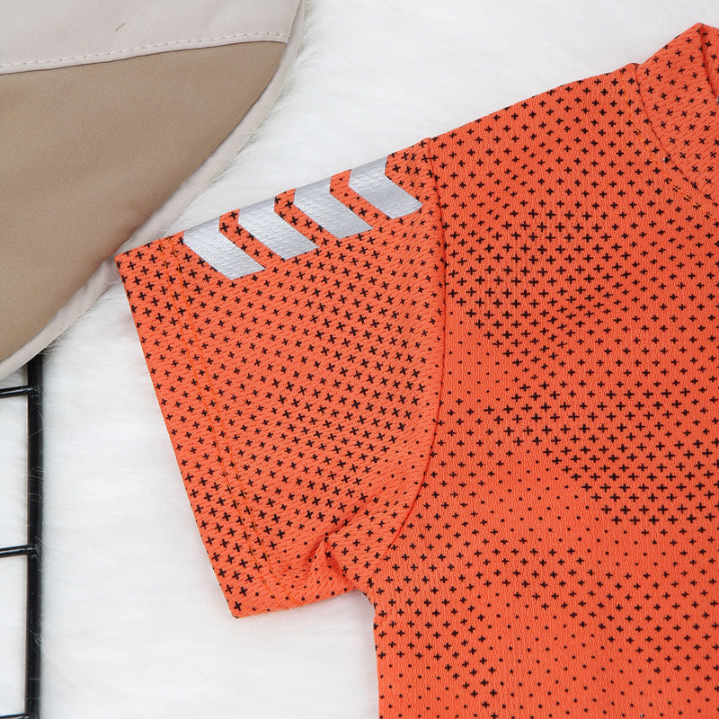Boys Orange Sportswear Two Piece Sets Sets