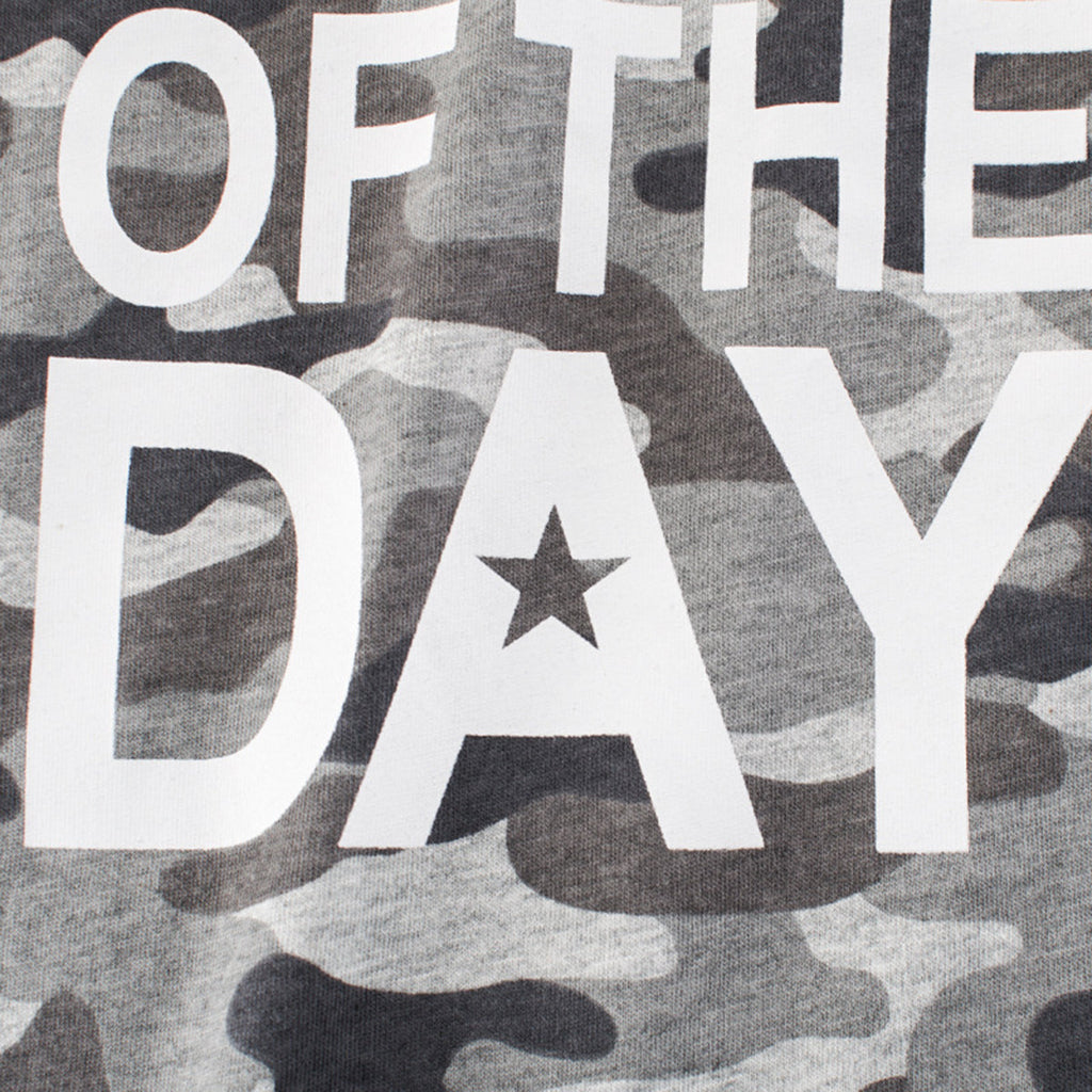 Boys Grey Camouflage Print Short Sleeves T-shirt Tshirts   