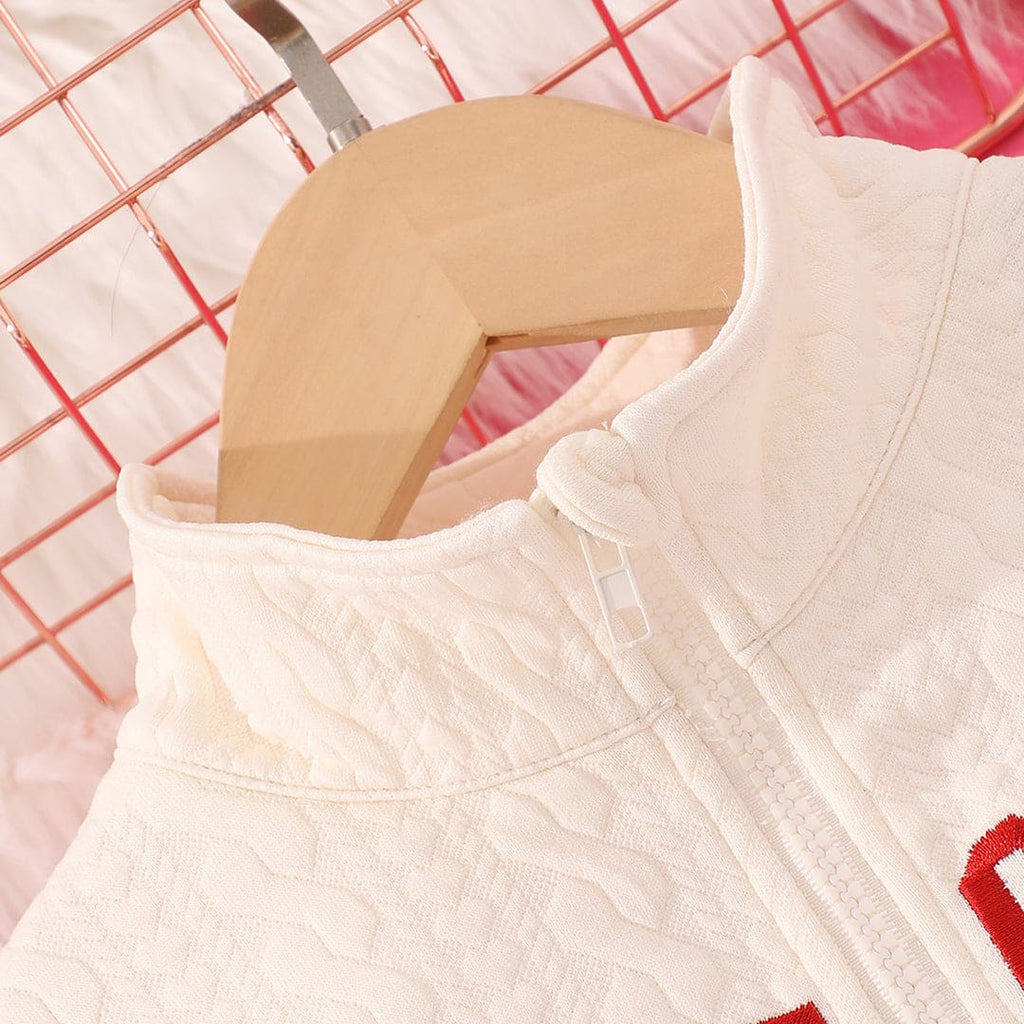 Boys White Full Sleeves Winterwear Sweatshirt Sweatshirts & Hoodies