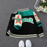 Boys Printed Varsity Jacket Coats & Jackets   