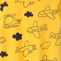 Boys Airplane Printed Short Sleeves T-Shirt Tshirts   