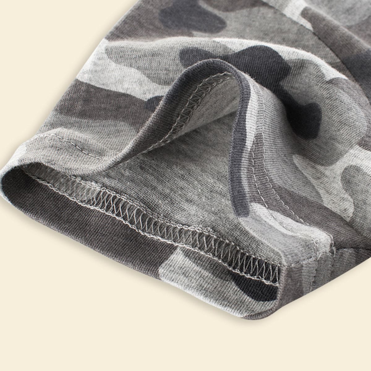 Boys Grey Camouflage Print Short Sleeves T-shirt Tshirts   