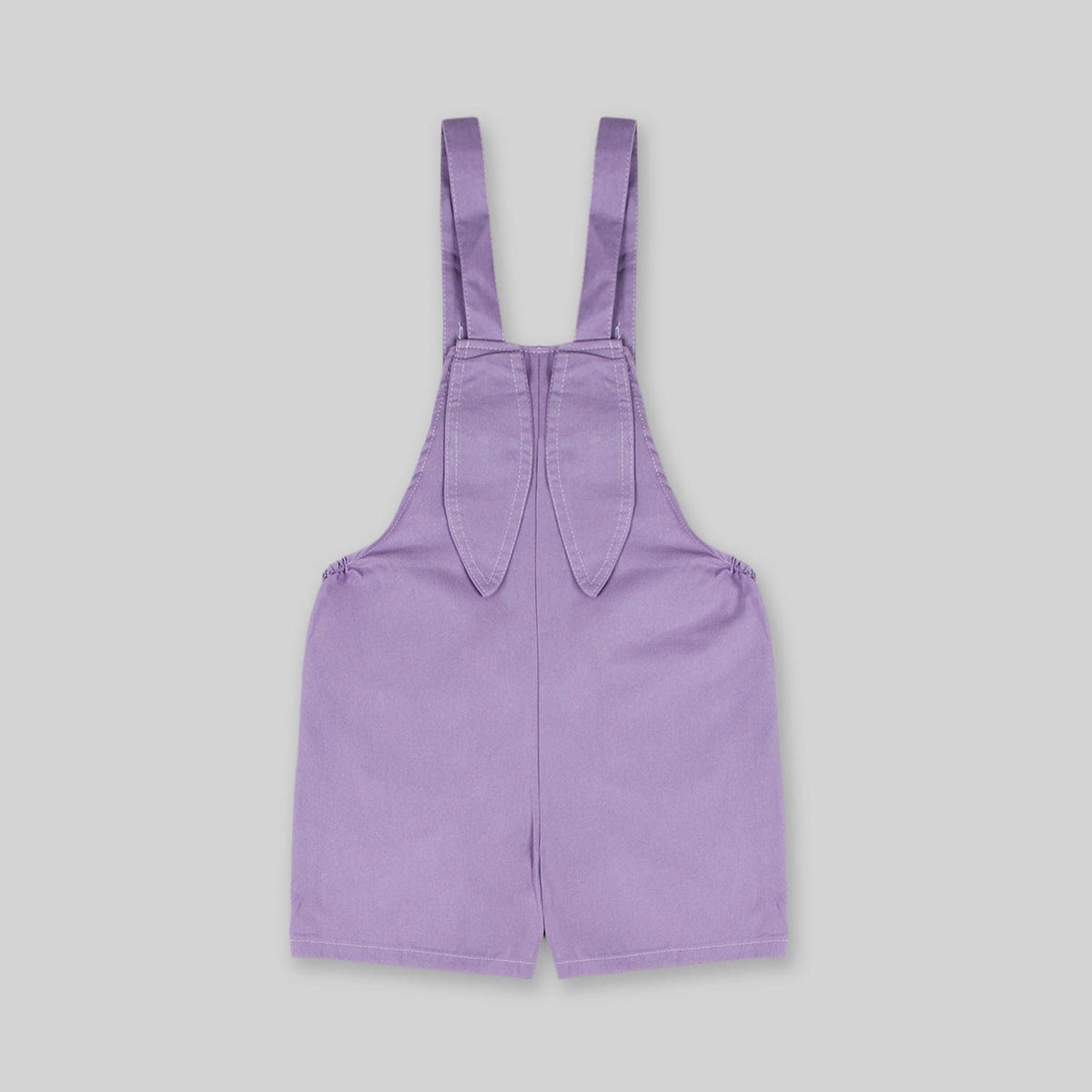 Girls Purple Multistripe T-shirt with Dungaree Set Sets   