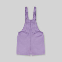 Girls Purple Multistripe T-shirt with Dungaree Set Sets   