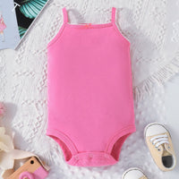 Girls Multicolor Shoulder Straps Bodysuit-Pack of 5 Tops
