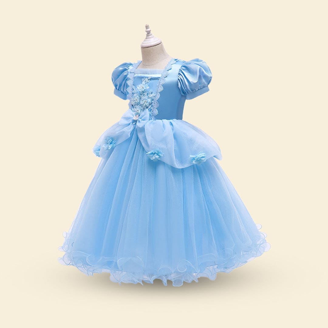 Girls Embellished Princess Gown Casual Dresses   