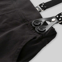 Boys Sleeveless Waistcoat With Shirt & Suspender Pants Set Sets   