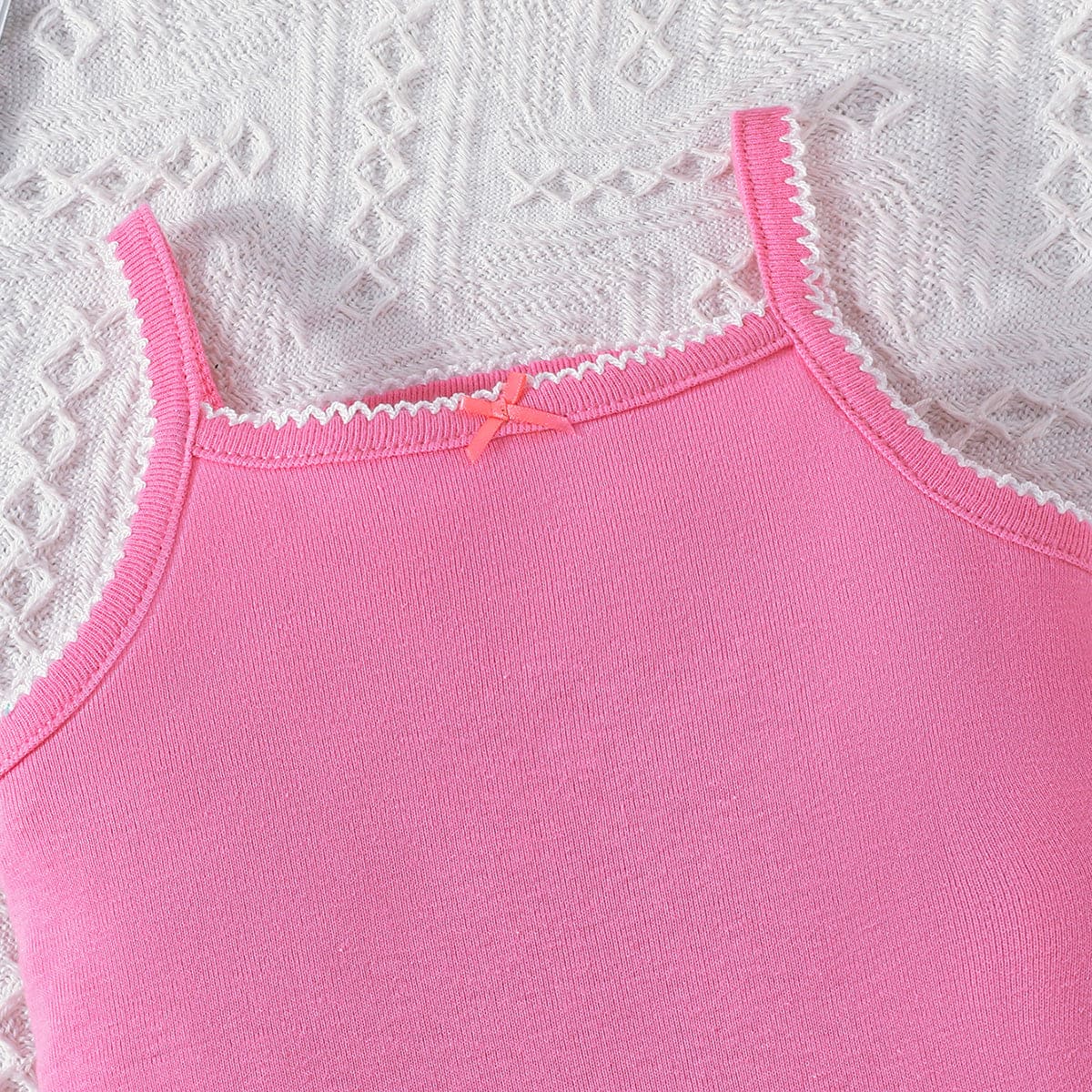 Girls Multicolor Shoulder Straps Bodysuit-Pack of 5 Tops