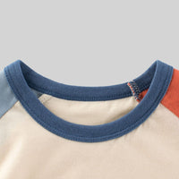 Boys Beige Space Themed Graphics T-Shirt Tshirts
