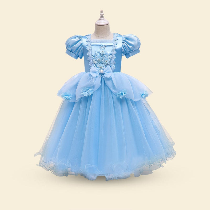 Girls Embellished Princess Gown Casual Dresses   