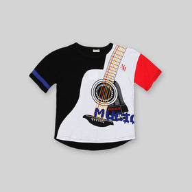 Boys Printed T-shirt with Shorts Set-456409 Sets