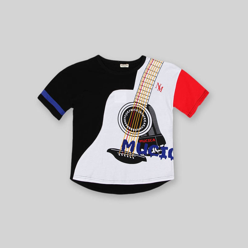 Boys Printed T-shirt with Shorts Set-456409 Sets