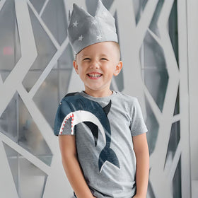 Dolphin Print Tshirt Tshirts Grey 1-2 Y 