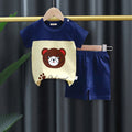 Boys Navy Printed Knitted Two Piece Sets Sets Style 8 1-2 Y 