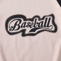 Boys Black Printed Raglan Sleeves Regular T-shirt Tshirts   
