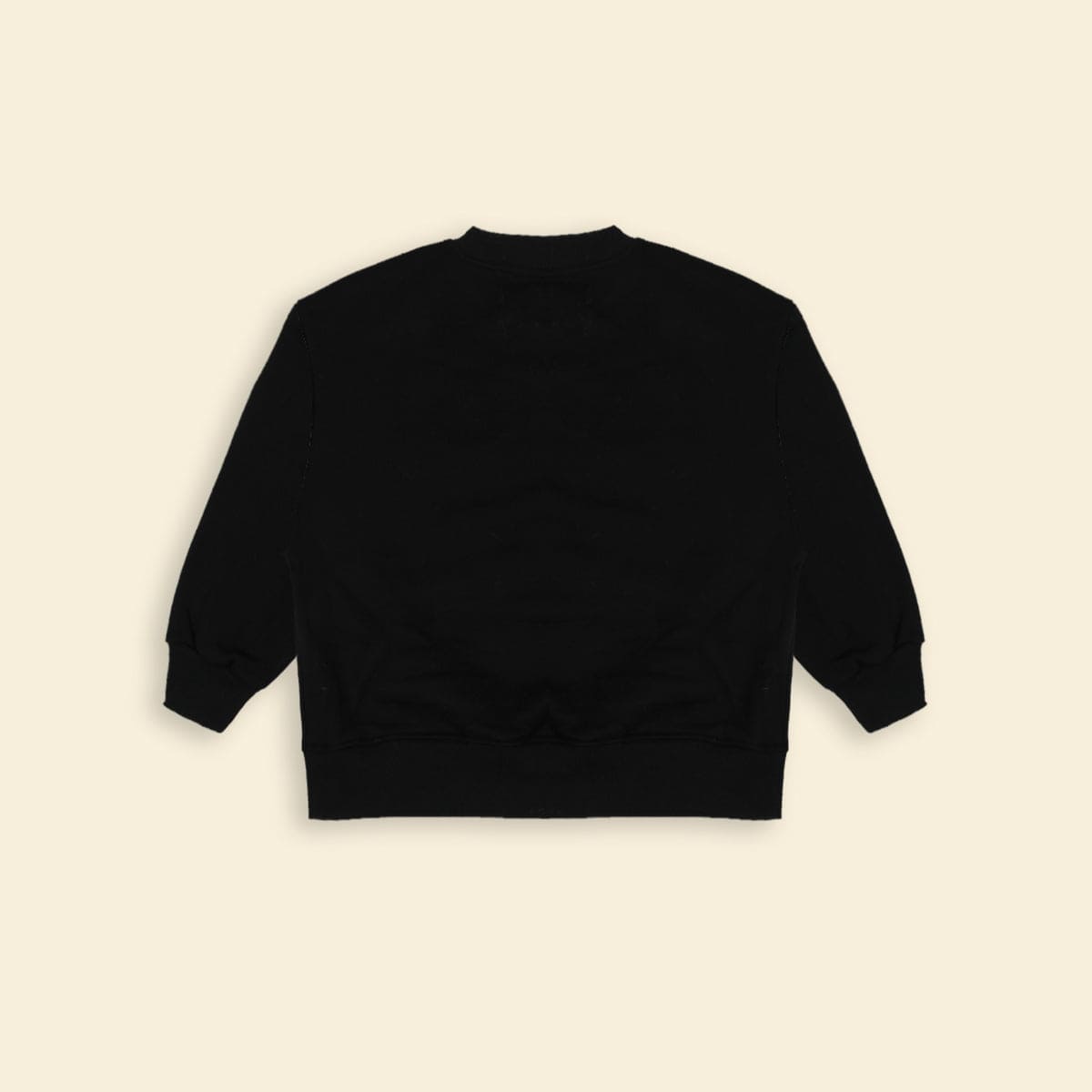 Boys Black Long Sleeve Fleece Sweatshirt With Flap Pocket Sweatshirts & Hoodies   