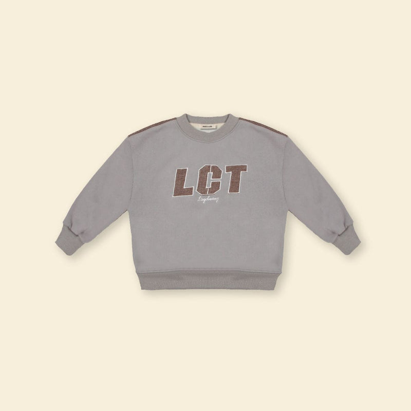 Boys Gray LCT Embroidery Long Sleeve Fleece Sweatshirt Sweatshirts & Hoodies   