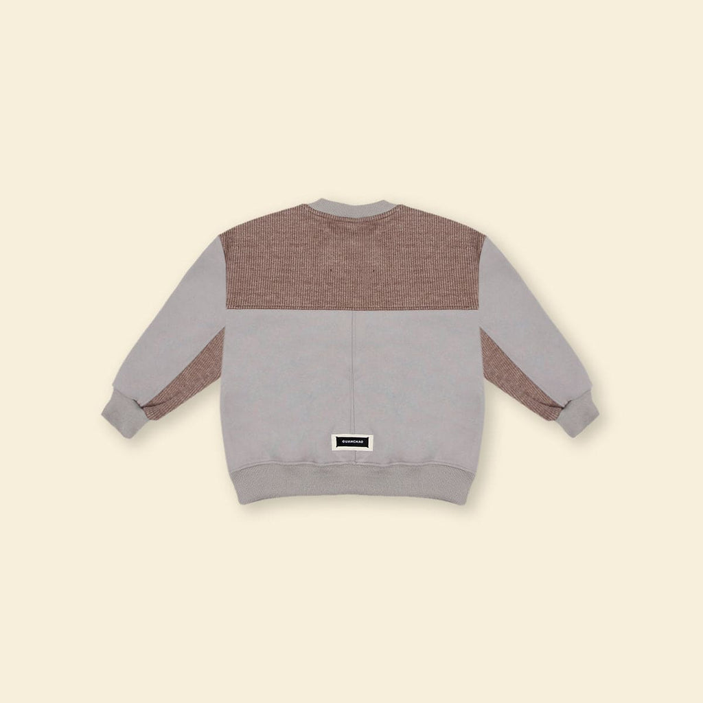Boys Gray LCT Embroidery Long Sleeve Fleece Sweatshirt Sweatshirts & Hoodies   
