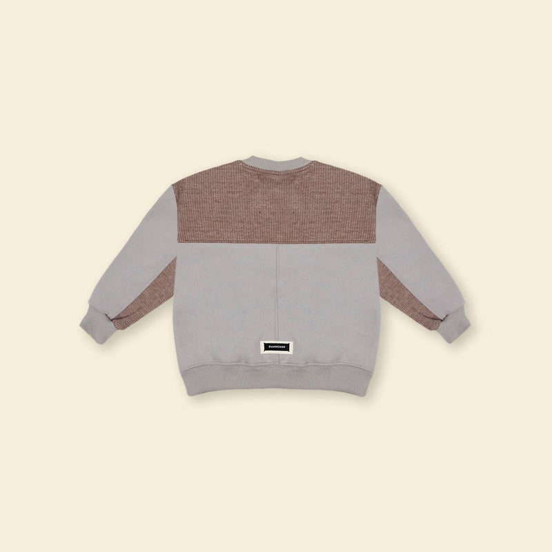 Boys Gray LCT Embroidery Long Sleeve Fleece Sweatshirt Sweatshirts & Hoodies   