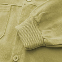 Boys Green Long Sleeves Shirt With Distress Denim Jeans Set Sets   
