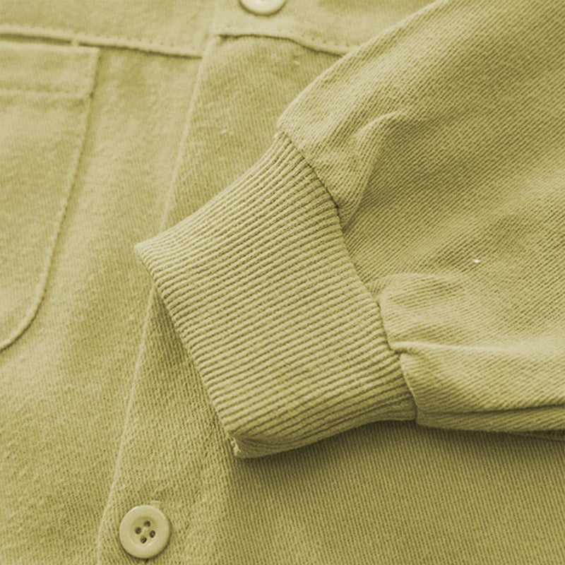 Boys Green Long Sleeves Shirt With Distress Denim Jeans Set Sets   