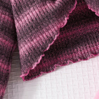 Girls Pink Fit & Flare Casual Dress with Printed Fleece Shrug Casual Dresses   