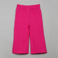 Girls Pink Elasticated Straight Pants Pants
