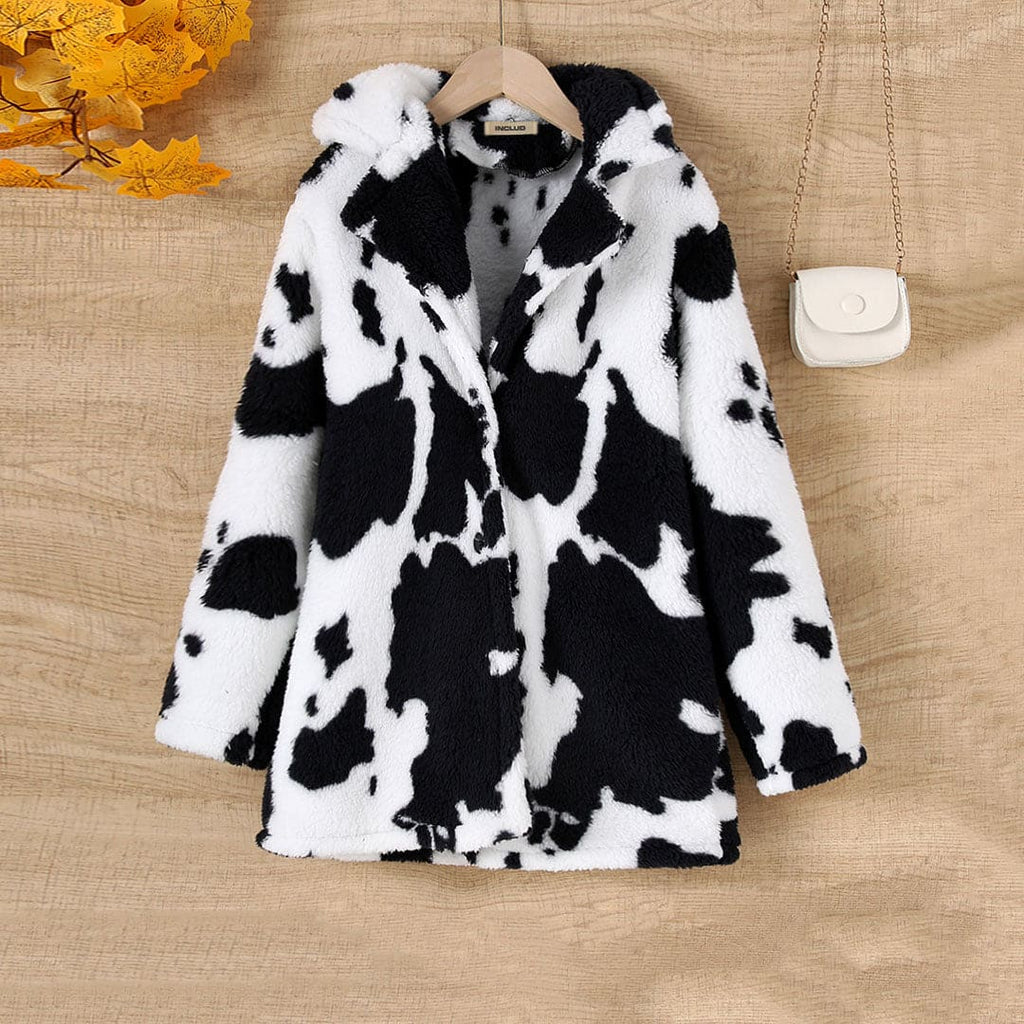 Girls Black Long Sleeve Long Jackets Coats & Jackets Black 8-9 Y 