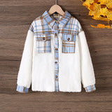 Boys White Long Sleeve Shirt Jackets