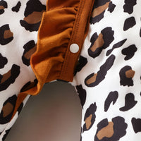Boys Leopard Print Full Sleeves Jumpsuit Jumpsuits   