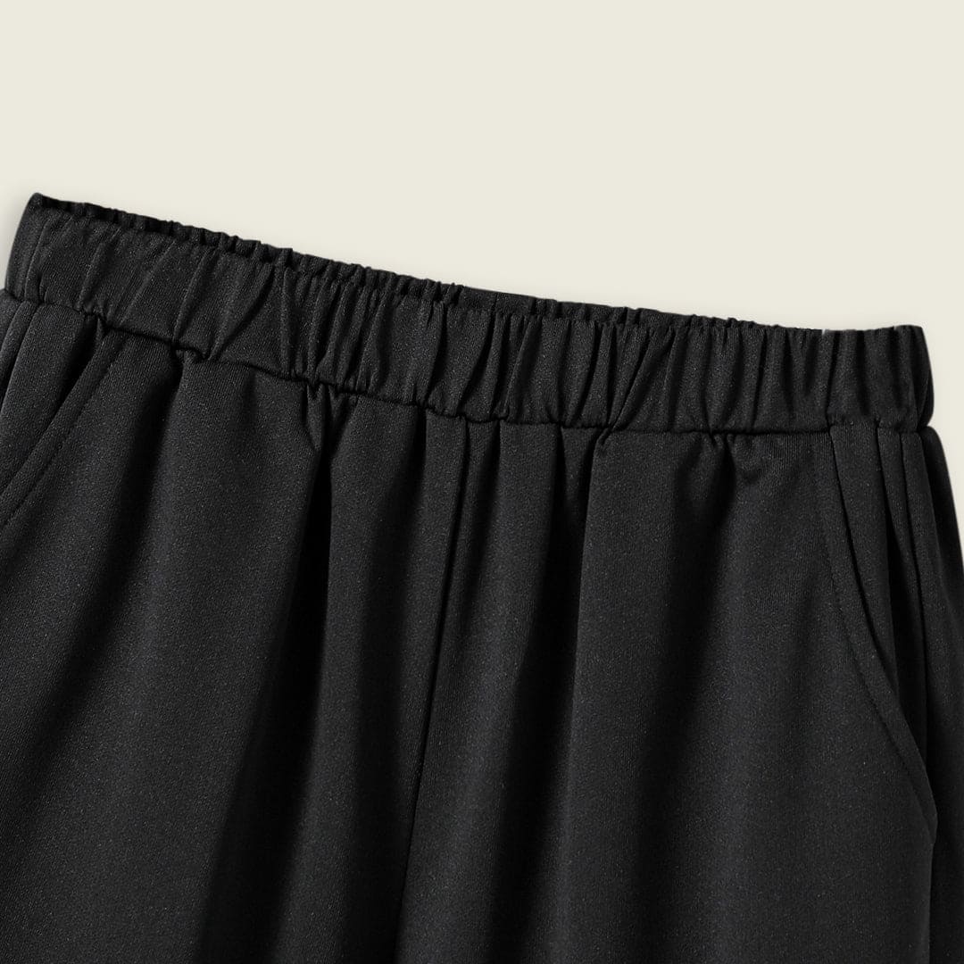 Girls Black Elasticated Narrow Leg Opening Legging Leggings & Tights