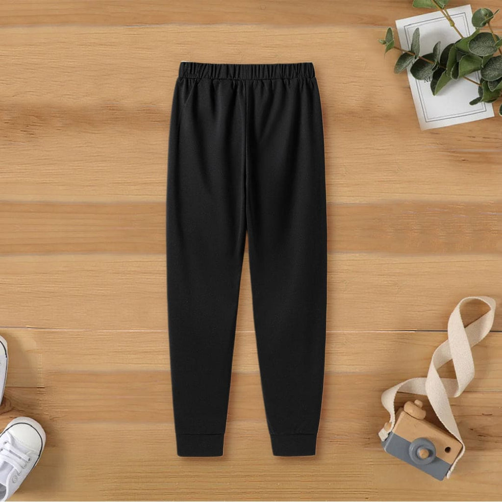 Girls Black Elasticated Narrow Leg Opening Legging Leggings & Tights