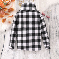 Boys Long Sleeve Black Checked Shirt Shirts   