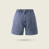 Boys Blue Elasticated Denim Shorts Shorts