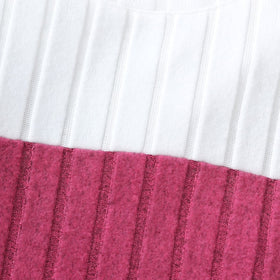 Girls Pink Long Sleeve Knitted A-Line Dress Casual Dresses