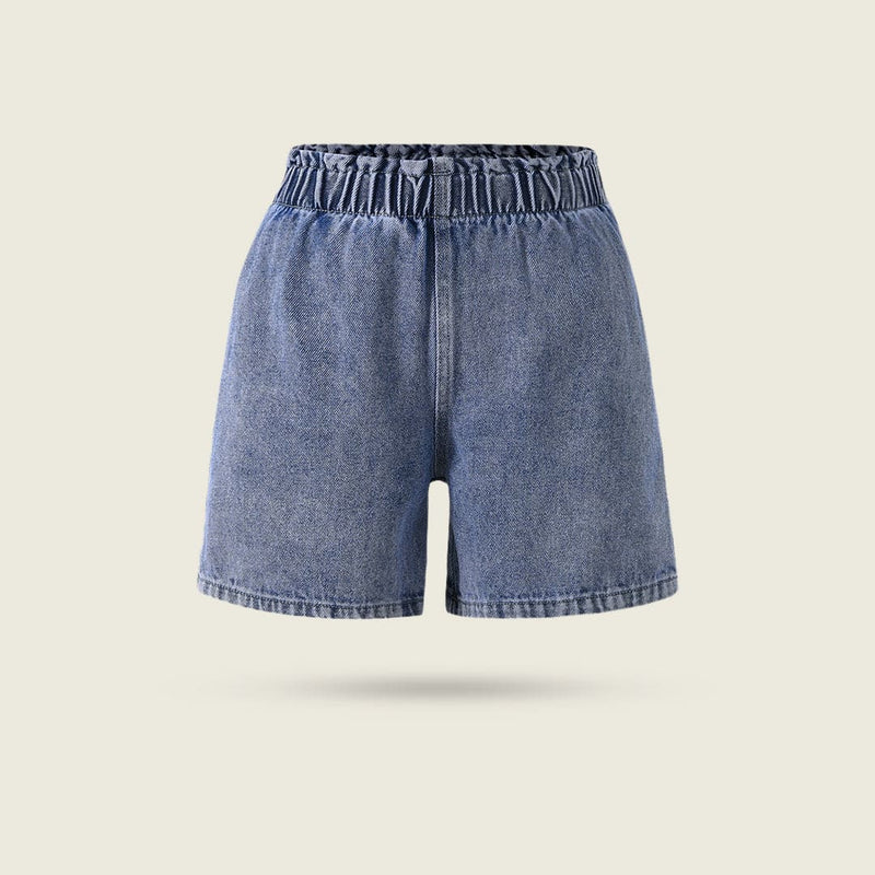 Boys Blue Elasticated Denim Shorts Shorts