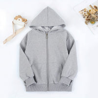 Boys Grey Graphic Print Full Sleeves Hooded Winterwear Jacket Coats & Jackets
