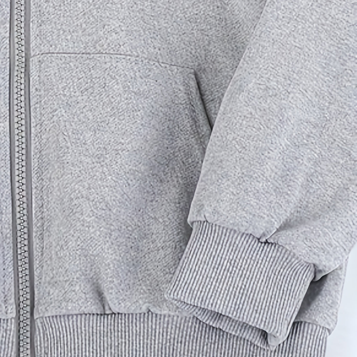 Boys Grey Graphic Print Full Sleeves Hooded Winterwear Jacket Coats & Jackets