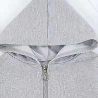 Boys Grey Graphic Print Full Sleeves Hooded Winterwear Jacket Coats & Jackets